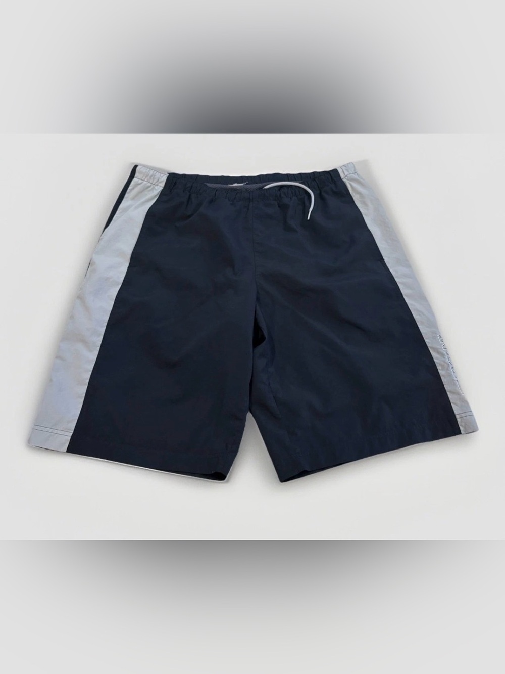 Vintage Nike Swim Trunks L/XL Baggy Gray Tag Mesh Lined Pockets Swimming Shorts